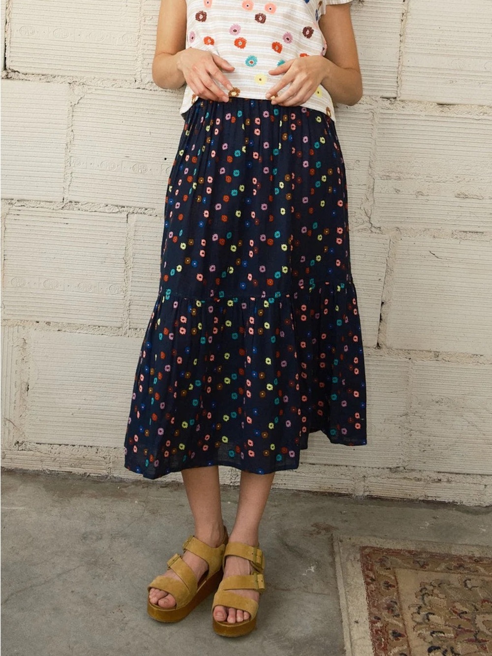 Ace & Jig Rara Flounce skirt in Polka print
Size S